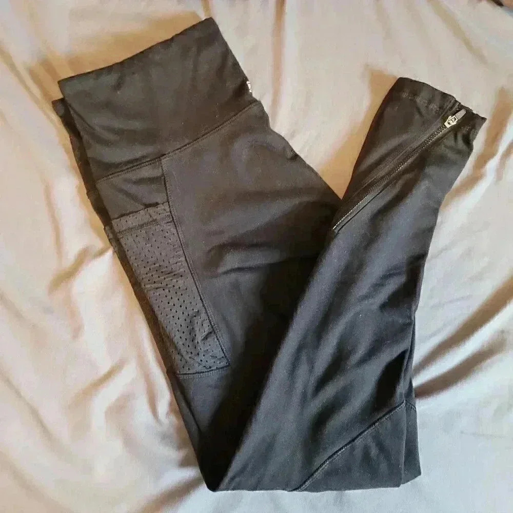 Z by Zobha Black Zippered Leggings S